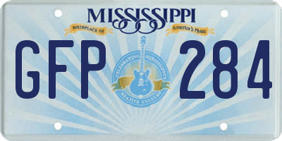 MS license plate GFP284