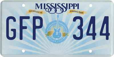 MS license plate GFP344