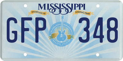 MS license plate GFP348