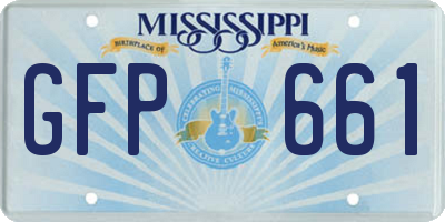 MS license plate GFP661
