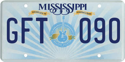 MS license plate GFT090