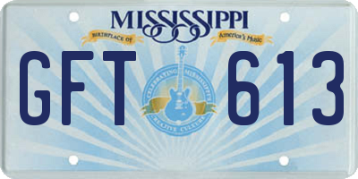 MS license plate GFT613
