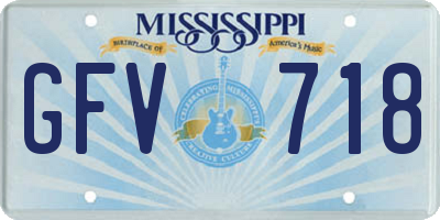 MS license plate GFV718