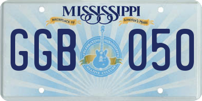 MS license plate GGB050