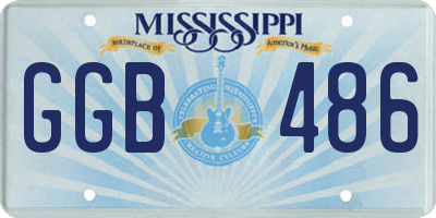 MS license plate GGB486