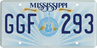 MS license plate GGF293