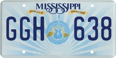 MS license plate GGH638