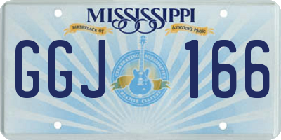 MS license plate GGJ166