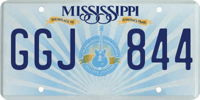 MS license plate GGJ844
