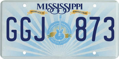 MS license plate GGJ873