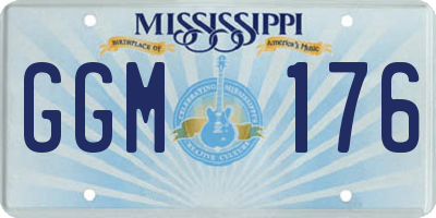 MS license plate GGM176
