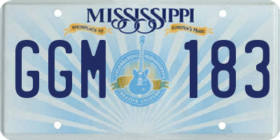 MS license plate GGM183