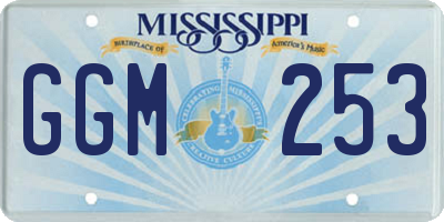 MS license plate GGM253