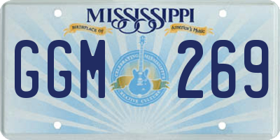 MS license plate GGM269