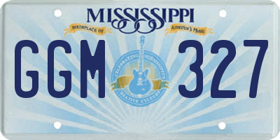 MS license plate GGM327