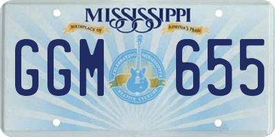 MS license plate GGM655