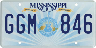 MS license plate GGM846