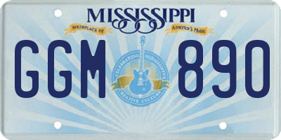 MS license plate GGM890