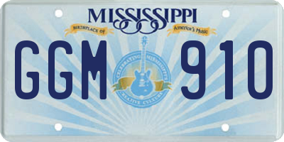 MS license plate GGM910