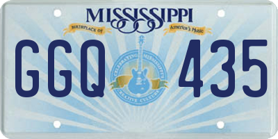 MS license plate GGQ435