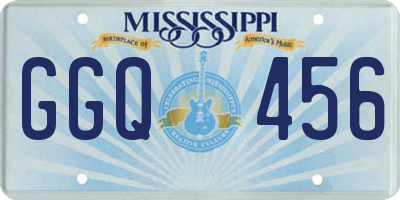 MS license plate GGQ456