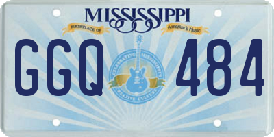MS license plate GGQ484