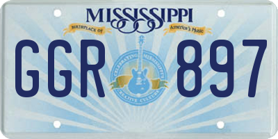 MS license plate GGR897