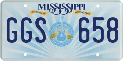 MS license plate GGS658