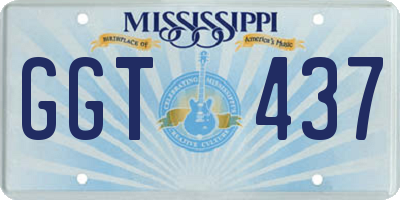 MS license plate GGT437