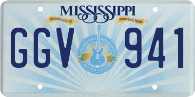 MS license plate GGV941