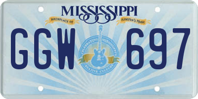 MS license plate GGW697