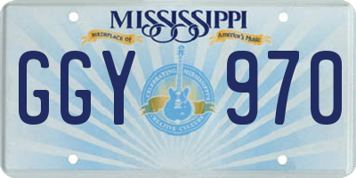 MS license plate GGY970