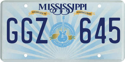 MS license plate GGZ645