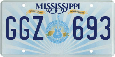MS license plate GGZ693