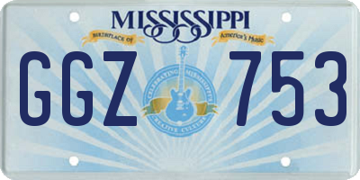 MS license plate GGZ753