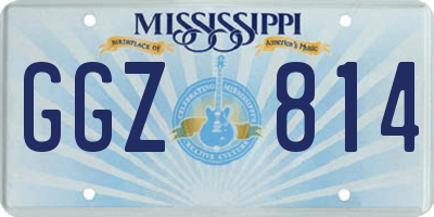 MS license plate GGZ814