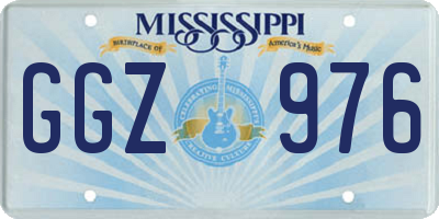 MS license plate GGZ976