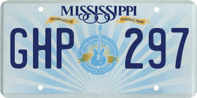 MS license plate GHP297