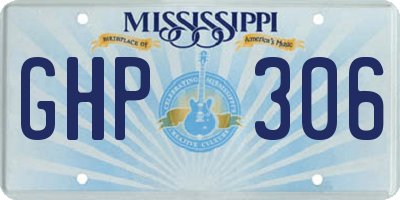 MS license plate GHP306