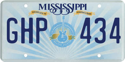 MS license plate GHP434