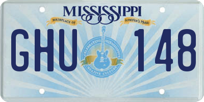 MS license plate GHU148