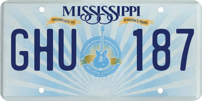 MS license plate GHU187