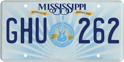 MS license plate GHU262