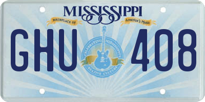 MS license plate GHU408