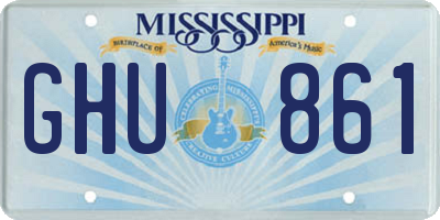 MS license plate GHU861