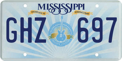 MS license plate GHZ697