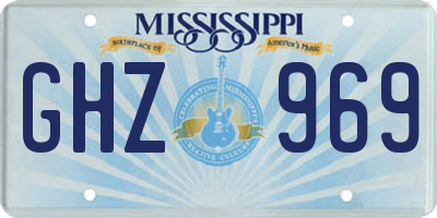 MS license plate GHZ969