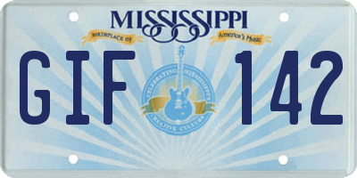 MS license plate GIF142