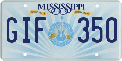 MS license plate GIF350