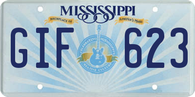 MS license plate GIF623